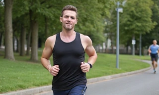 Man looking energetic after weight loss